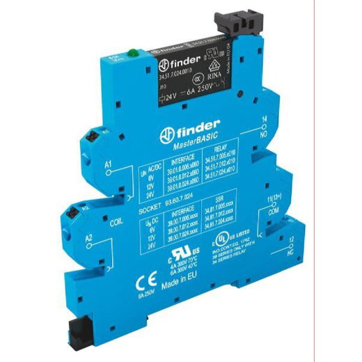 Finder EMR-Koppelrelais MasterBASIC Push-In Technik