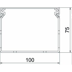 OBO Verdrahtungskanal LKVH N 75100 75x100 lichtgrau