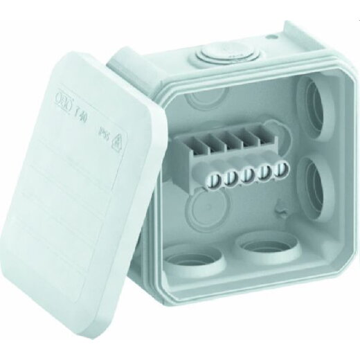 OBO Kabelabzweigkasten T40KL 90x90x52 lichtgrau