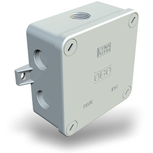 OBO Kabelabzweigkasten B 9 K M mit 3 Kabelverschraubungen