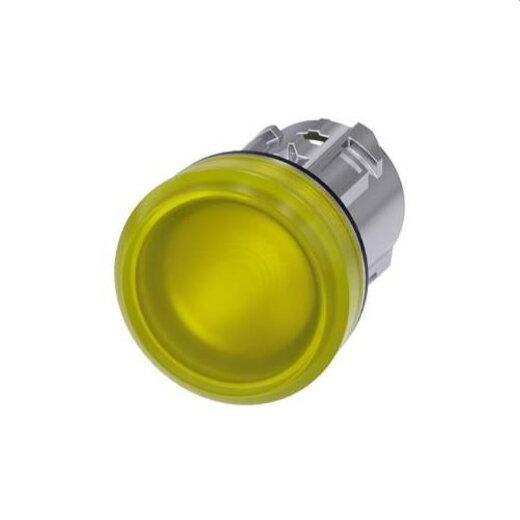 Siemens Leuchtmelder 22mm rund gelb Linse glatt 3SU1051-6AA30-0AA0