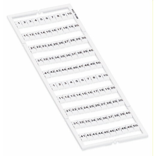 WAGO WMB Bezeichnungskarte 793-5566 Aufdruck 1-50