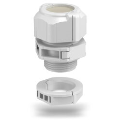 OBO Kabelverschraubung V-TEC TB25 teilbar mit Gegenmutter