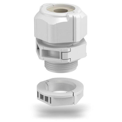 OBO Kabelverschraubung V-TEC TB25 07-10 teilbar mit Gegenmutter