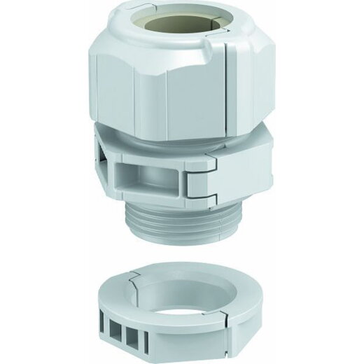 OBO Kabelverschraubung V-TEC TB25 11-15 teilbar mit Gegenmutter