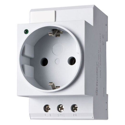 Finder Schaltschranksteckdose gelb mit Schutzkontakt