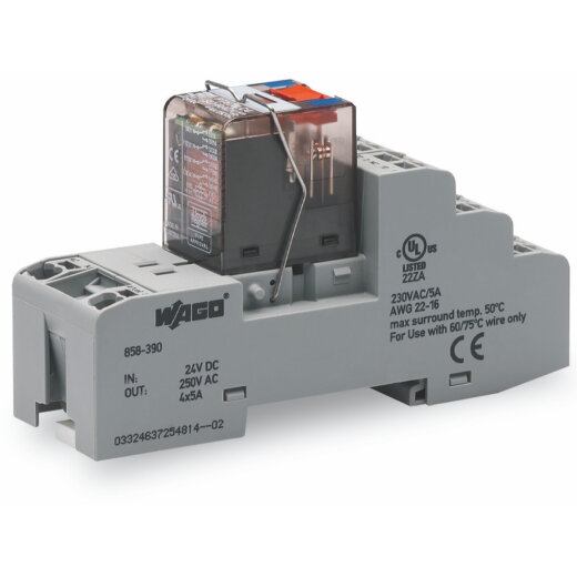 WAGO Relaismodul Eingangsnennspannung DC 110 V 4 Wechsler 858-392