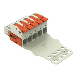 WAGO 1-Leiter-Federleiste Hebel Push-in CAGE CLAMP®...