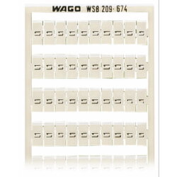 WAGO WSB-Beschriftungskarte als Karte bedruckt weiß...