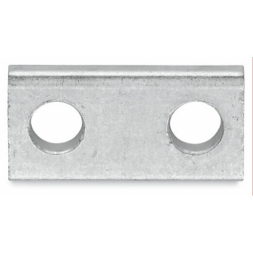 WAGO Brücker 2-fach blank silberfarben 885-408