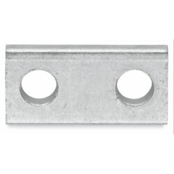 WAGO Brücker 2-fach blank silberfarben 885-408