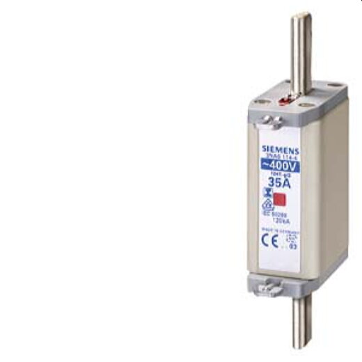 Siemens NH-Sicherungseinsatz mit isol. Griffl. Gr.1 80A 3NA6124-4