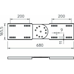 OBO Gelenkverbinder WRGV 160 FT für Weitspann-System...