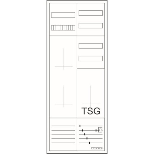 Eaton Electric Komplettschrank ZSD-2Z1TV-1400-A