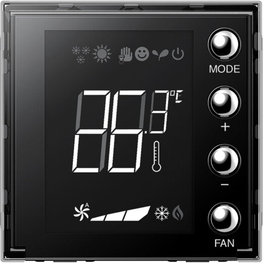 Bticino Raumthermostat H4691 mit Display anthrazit My Home