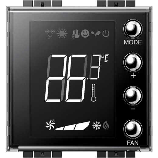 Bticino Thermostat SCS mit Display anthrazit