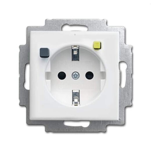 Busch-Jaeger FI-Schutz-Steckdose 3120 EUCB-914 VDEO664 alpinweiß