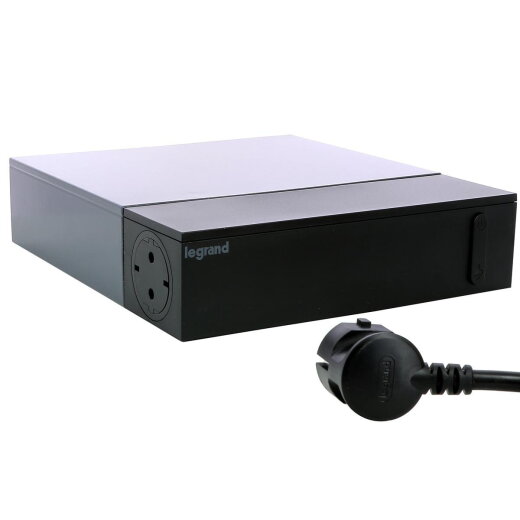 Legrand Steckdosenleisten TV Corner 4xSD 4xStecker SPD 2m Kabel sw