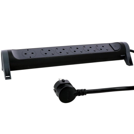 Legrand Steckdosenleisten drehbar 6xSD 3m Kabel sw