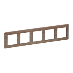 Legrand Rahmen 754185 VLIFE 5-FACH LIGHT WOOD