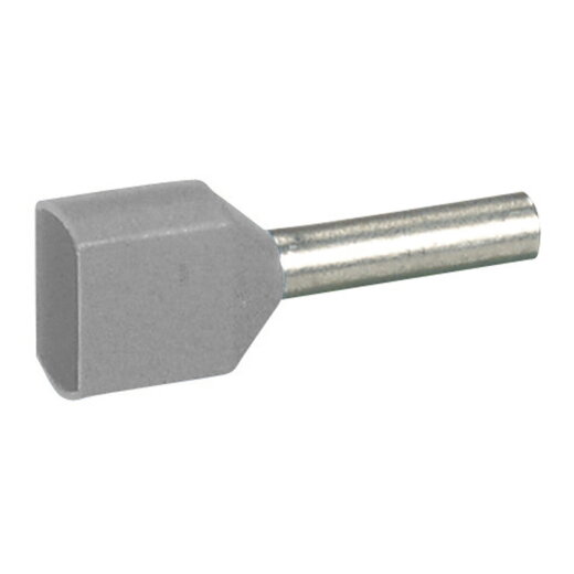 Legrand Aderendhülse, Adernendhülse 037690 2 x 2,5mm grau