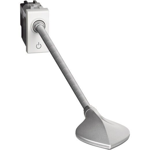 Bticino Leseleuchte, Bettleseleuchte 3,3W-LED flex. Hals weiss