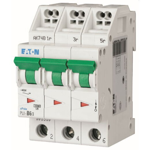 Eaton Electric Leitungsschutzschalter, Automat PLI-D8/3 D8A 3polig (Steckkl.)