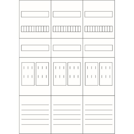 Eaton Electric Zählerfeld ZSD-Z37B0022 3feldrig
