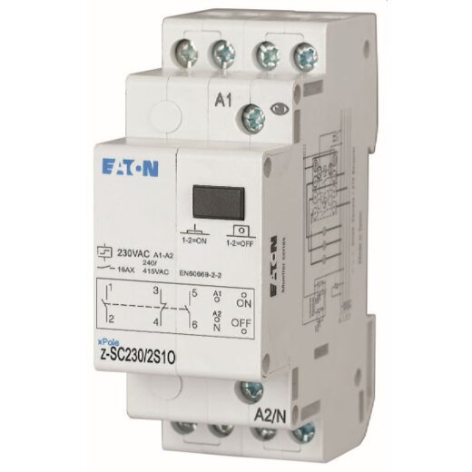 Eaton Electric Stromstoßschalter Z-SC230/2S1O 230VAC/16A/2S 1O