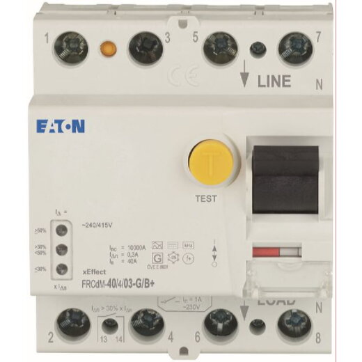 Eaton Electric FI-Schutzschalter, FI FRCdM-40/4/03-G/B+ 40/0,3A 4polig G/B+