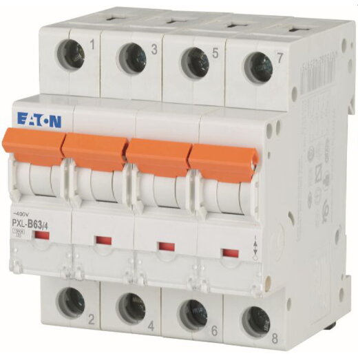 Eaton Electric Leitungsschutzschalter, Automat PXL-B63/4 B63A 4polig