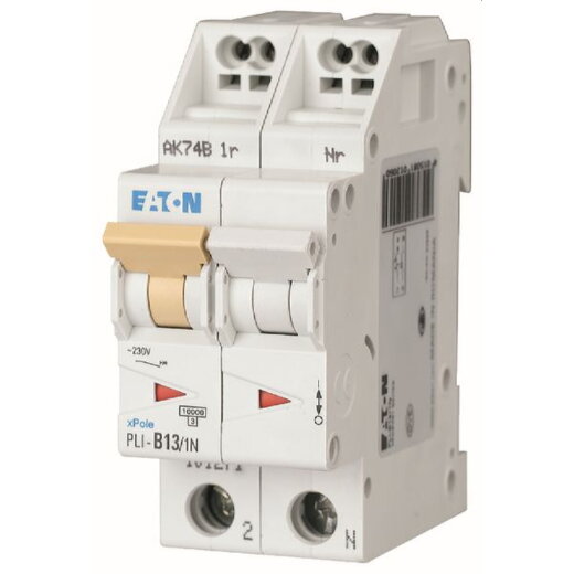 Eaton Electric Leitungsschutzschalter, Automat PLI-C13/1N C13A 1polig+N (Steckkl.)