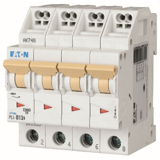 Eaton Electric Leitungsschutzschalter, Automat PLI-C13/4 C13A 4polig (Steckkl.)