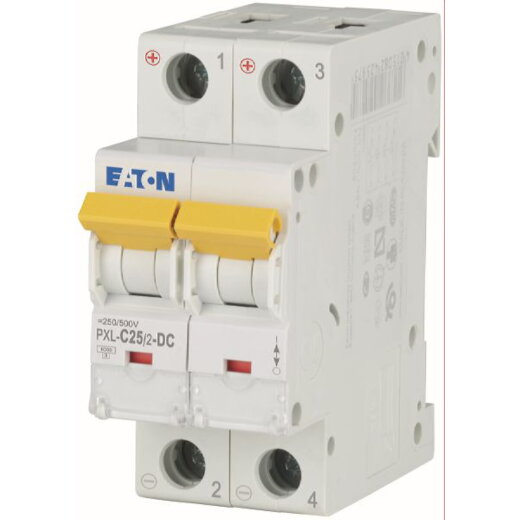 Eaton Electric Leitungsschutzschalter, Automat PXL-C25/2-DC C25A 2polig Allstrom