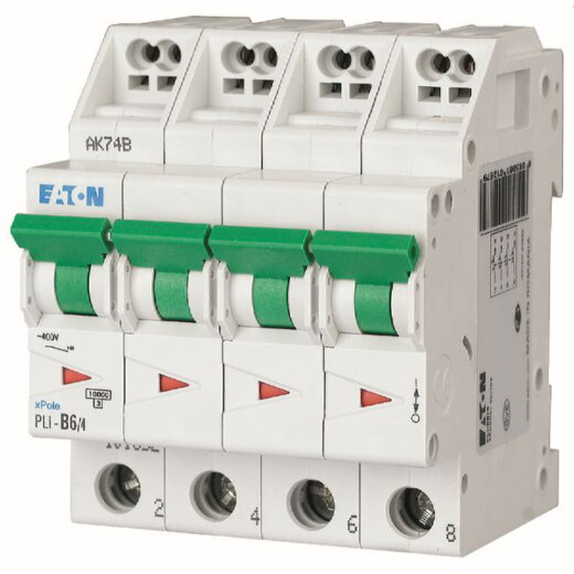 Eaton Electric Leitungsschutzschalter, Automat PLI-C8/4 C8A 4polig (Steckkl.)