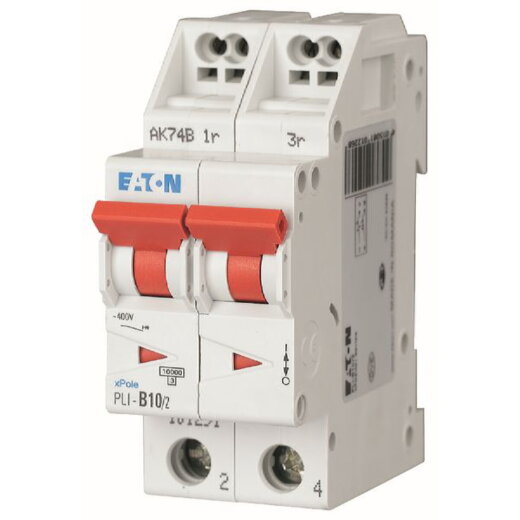 Eaton Electric Leitungsschutzschalter, Automat PLI-D10/2 D10A 2polig (Steckkl.)
