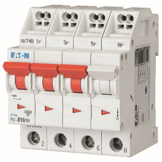 Eaton Electric Leitungsschutzschalter, Automat PLI-D10/3N D10A 3polig+N (Steckkl.)