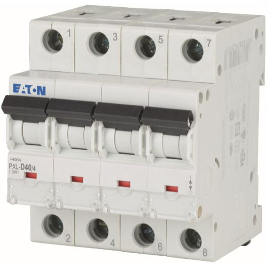 Eaton Electric Leitungsschutzschalter, Automat PXL-D40/4 D40A 4polig