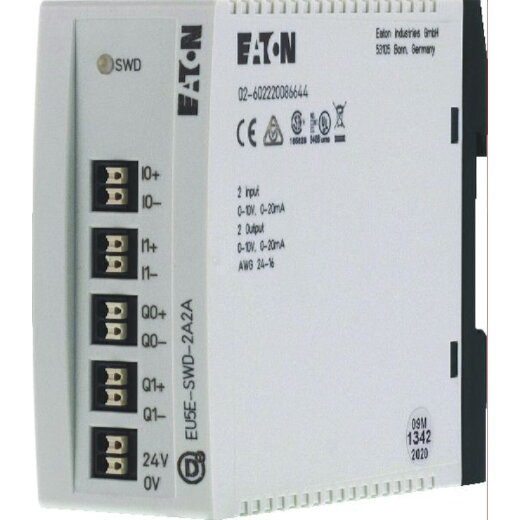 Eaton Electric Ein-/Ausgabemodul EU5E-SWD-2A2A 2Eingänge U/I 2Ausgänge