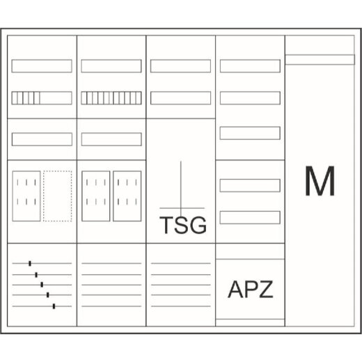 Eaton Electric Komplettschrank ZSD-Z2ZTVK-1100-BKE-I/APZ