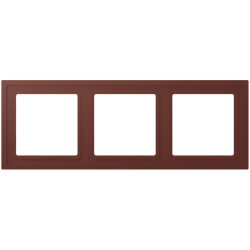 Jung Rahmen, 3-fach, LS ZERO, terre sienne...