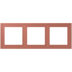 Jung Rahmen, 3-fach, LS ZERO, terre sienne brique...