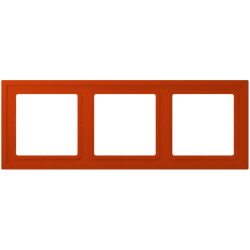 Jung Rahmen, 3-fach, LS ZERO, rouge vermillon 59...