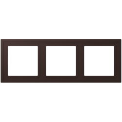 Jung Rahmen, 3-fach, LS ZERO, terre d?ombre...