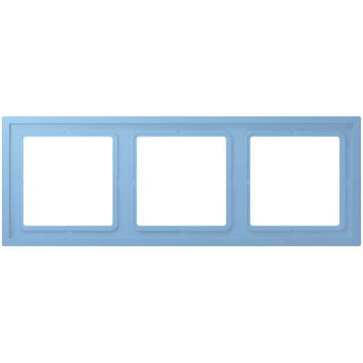 Jung Rahmen, 3-fach, LS ZERO, bleu céruléen 59 LCZ983BF256