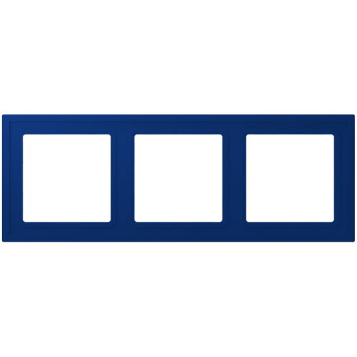 Jung Rahmen, 3-fach, LS ZERO, bleu outremer foncé LCZ983BF261