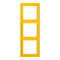 Jung Rahmen, 3-fach, LS 990, le jaune vif LC983263