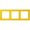 Jung Rahmen, 3-fach, LS ZERO, le jaune vif LCZ983BF263