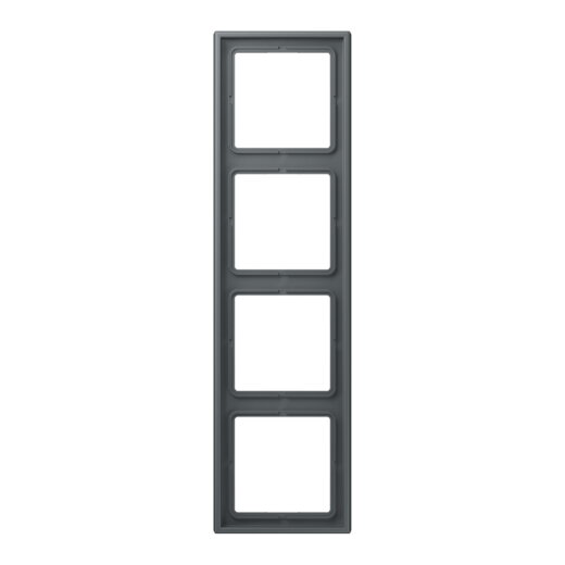 Jung Rahmen, 4-fach, LE CORBUSIER, gris foncé 31 LC984202