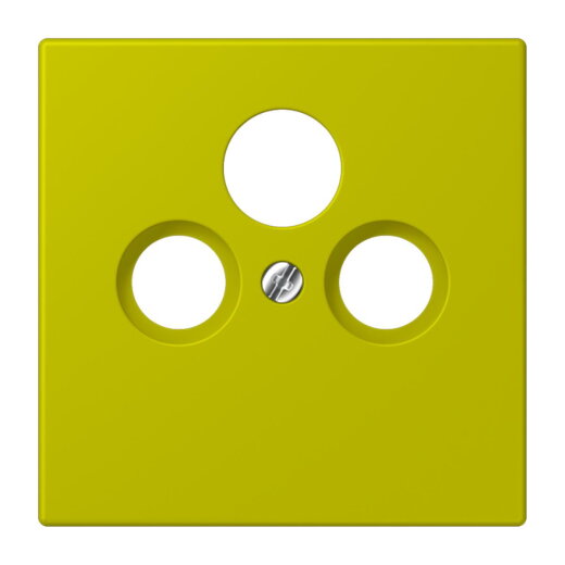 Jung Abdeckung für Universal-Sat/BK-Dosen, Thermoplast lackiert, Serie LS, vert olive vif LC990SAT249